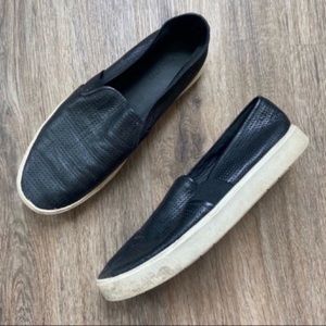Vince leather slip on sneakers